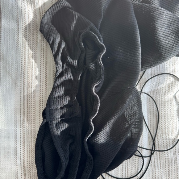 Black Lace Up Bodysuit - Picture 5 of 7